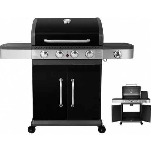 ΨΗΣΤΑΡΙΑ ΥΓΡΑΕΡΙΟΥ UNIMAC GAS BBQ (661316) 4+1 (ΠΛΑΪΝΗ) ΕΣΤΙΕΣ BLACK  PREMIUM